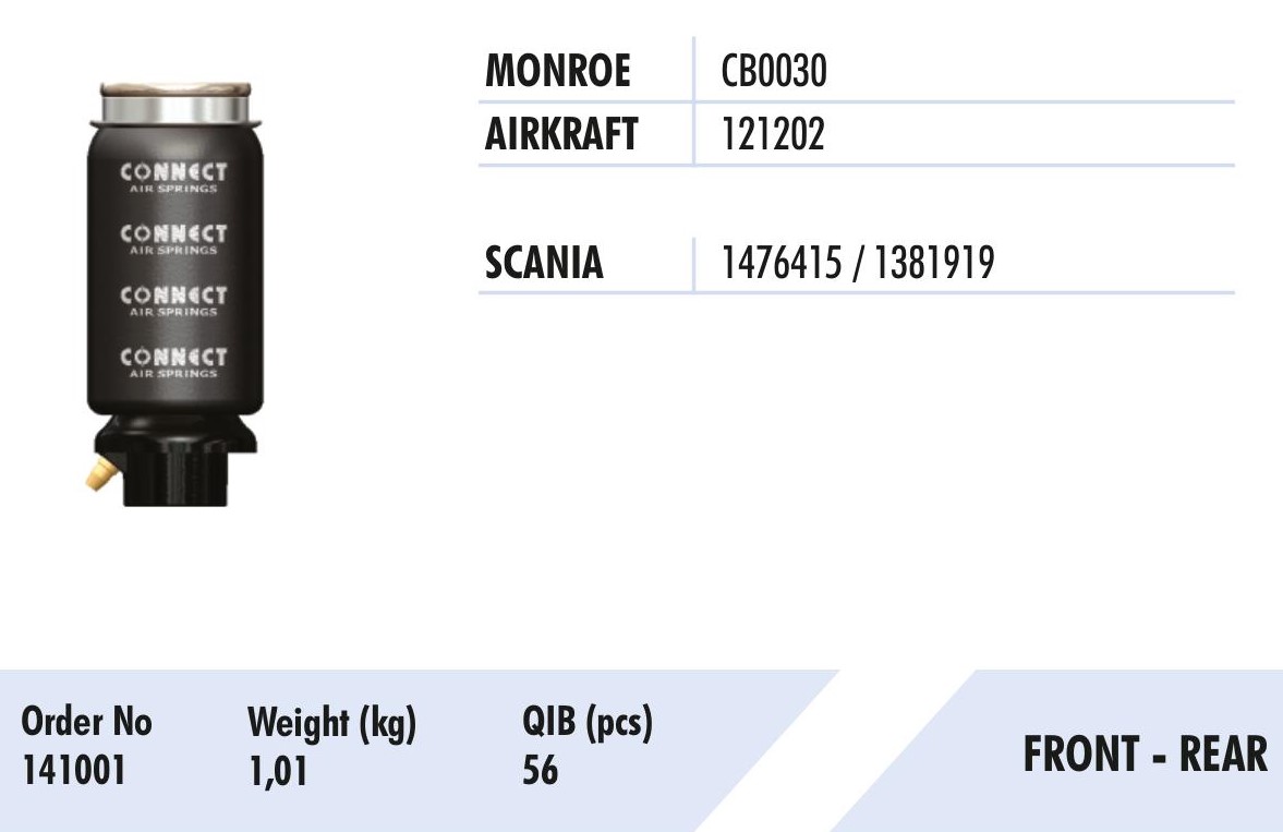 KABİN KÖRÜĞÜ AMÖRTİSÖRSÜZ C321202 SCANIA 
