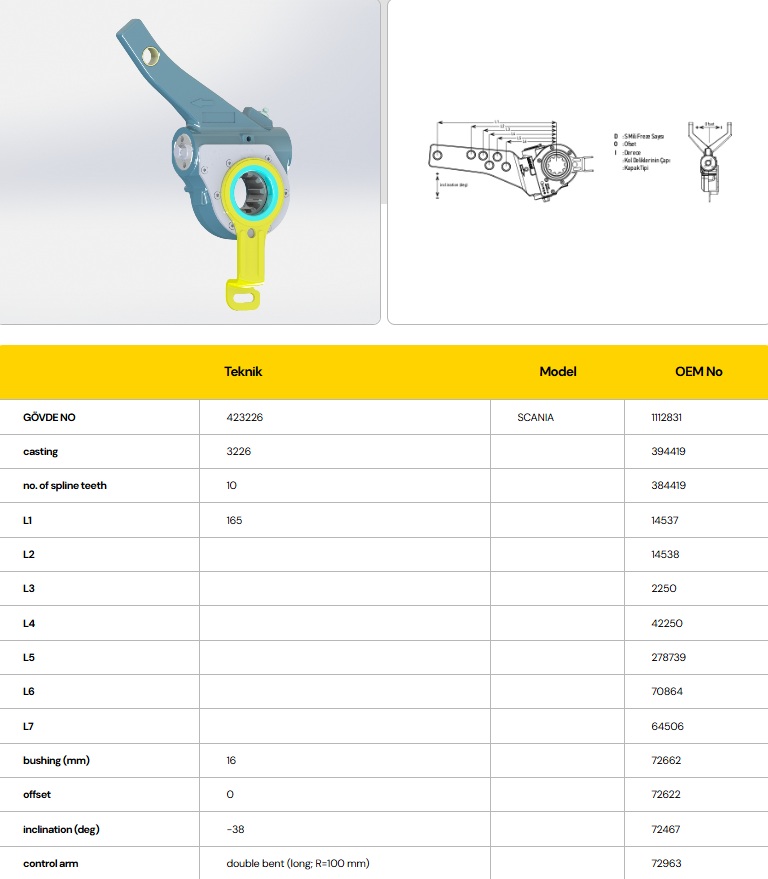 FREN CIRCIRI OTOMATİK SCANIA 423226  