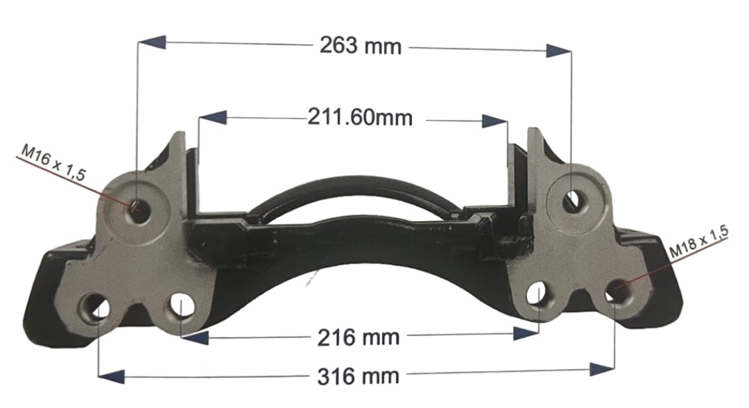 KALİPER SEMERİ SAF JUMBO SAĞ