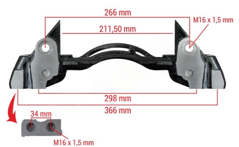 TAŞIYICI B.V 2 DELİK 19,5 SAĞ-SOL