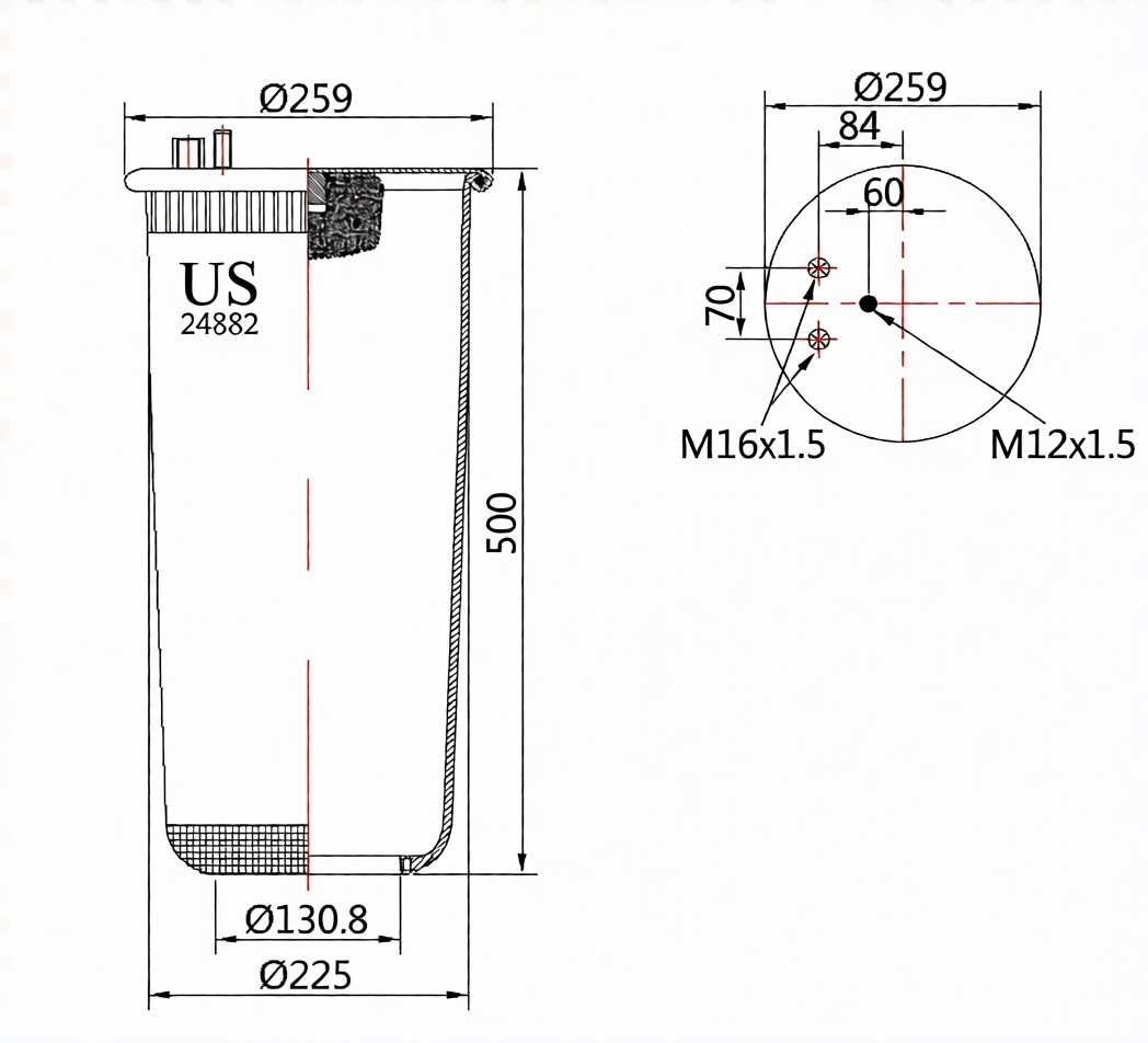 SÜSPANSİYON KÖRÜĞÜ LASTİK 24882 P  