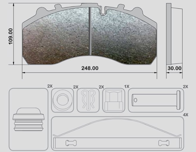 DİSK BALATA MERCEDES FRAS-LE 29087
