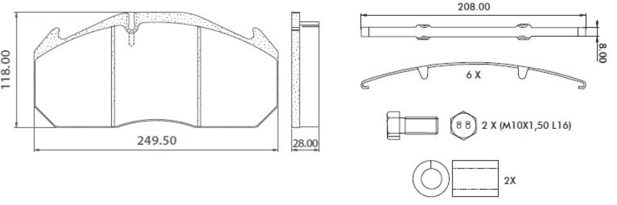 DİSK BALATA  403-S2000-MAGNUM (PREMİUM) 29030